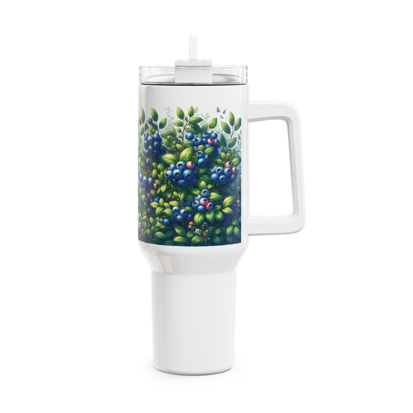 40oz Tumbler - Blueberries Design