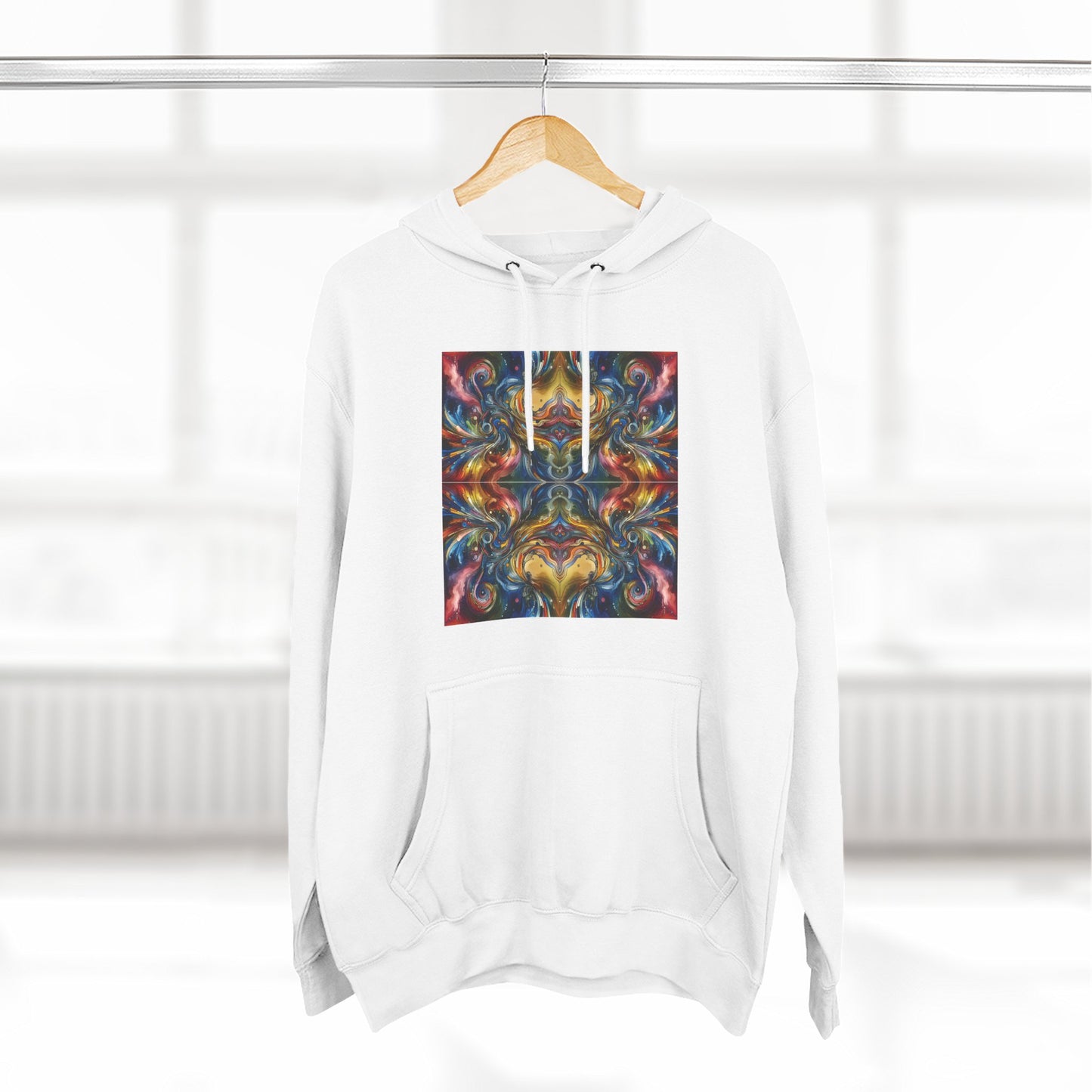 Fleece Hoodie - Energy Wave Design