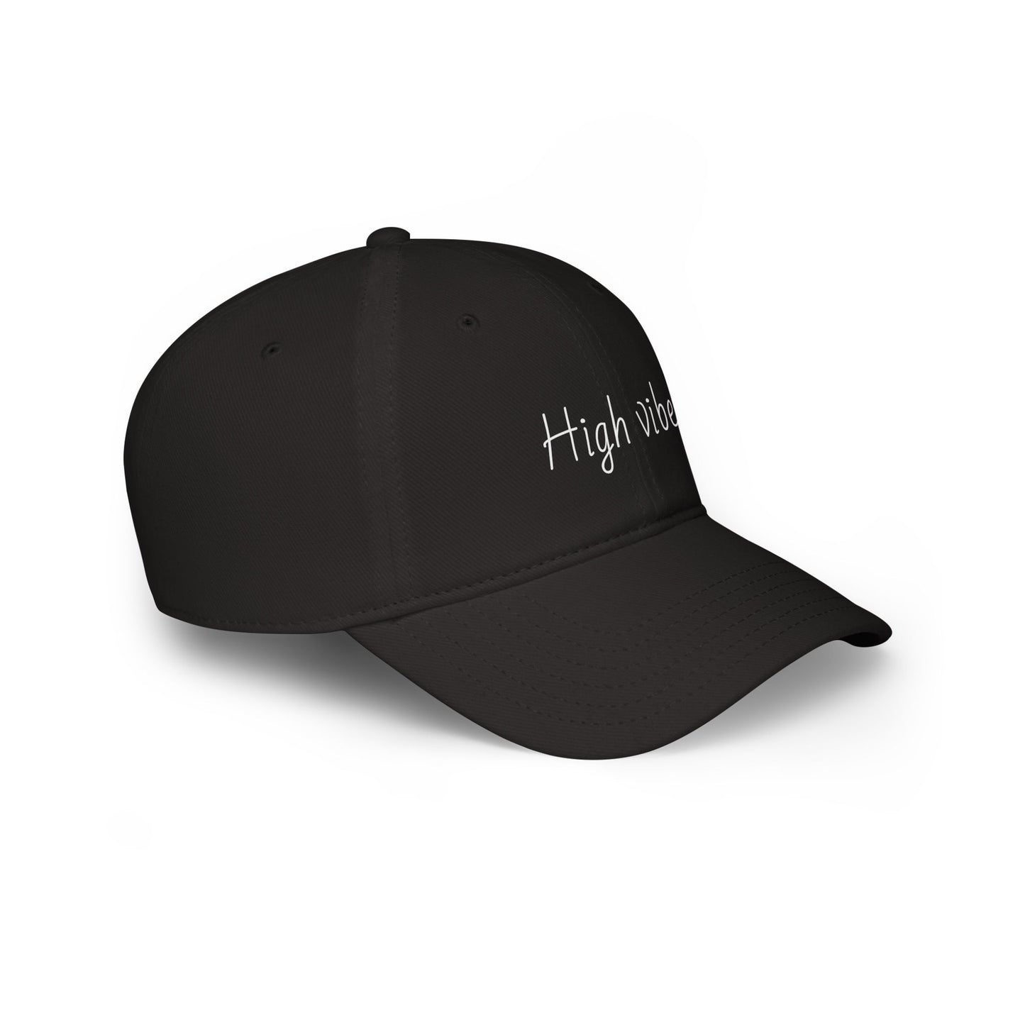 High Vibes Baseball Cap - Trendy Low Profile Hat for Summer Fun, Outdoor Activities, Gift for Friends, Adjustable Cap