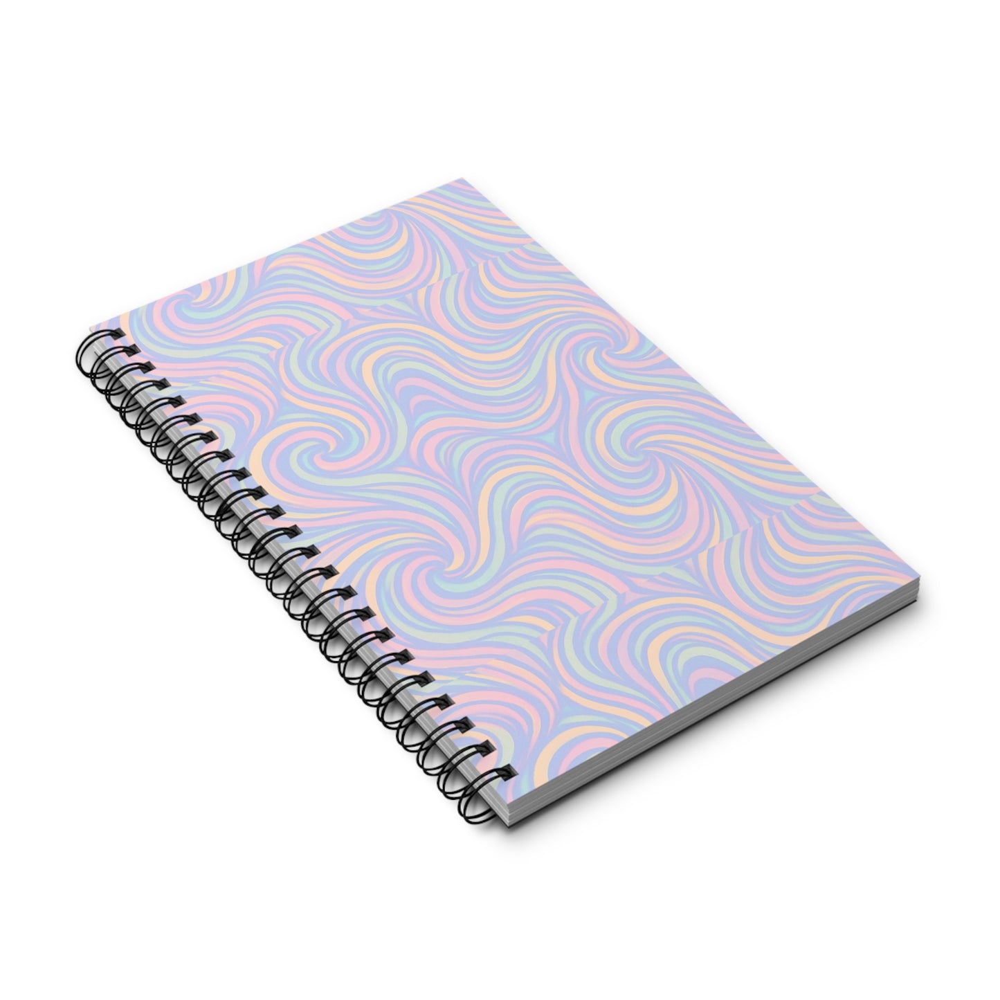 Pastel Swirl Spiral Journal