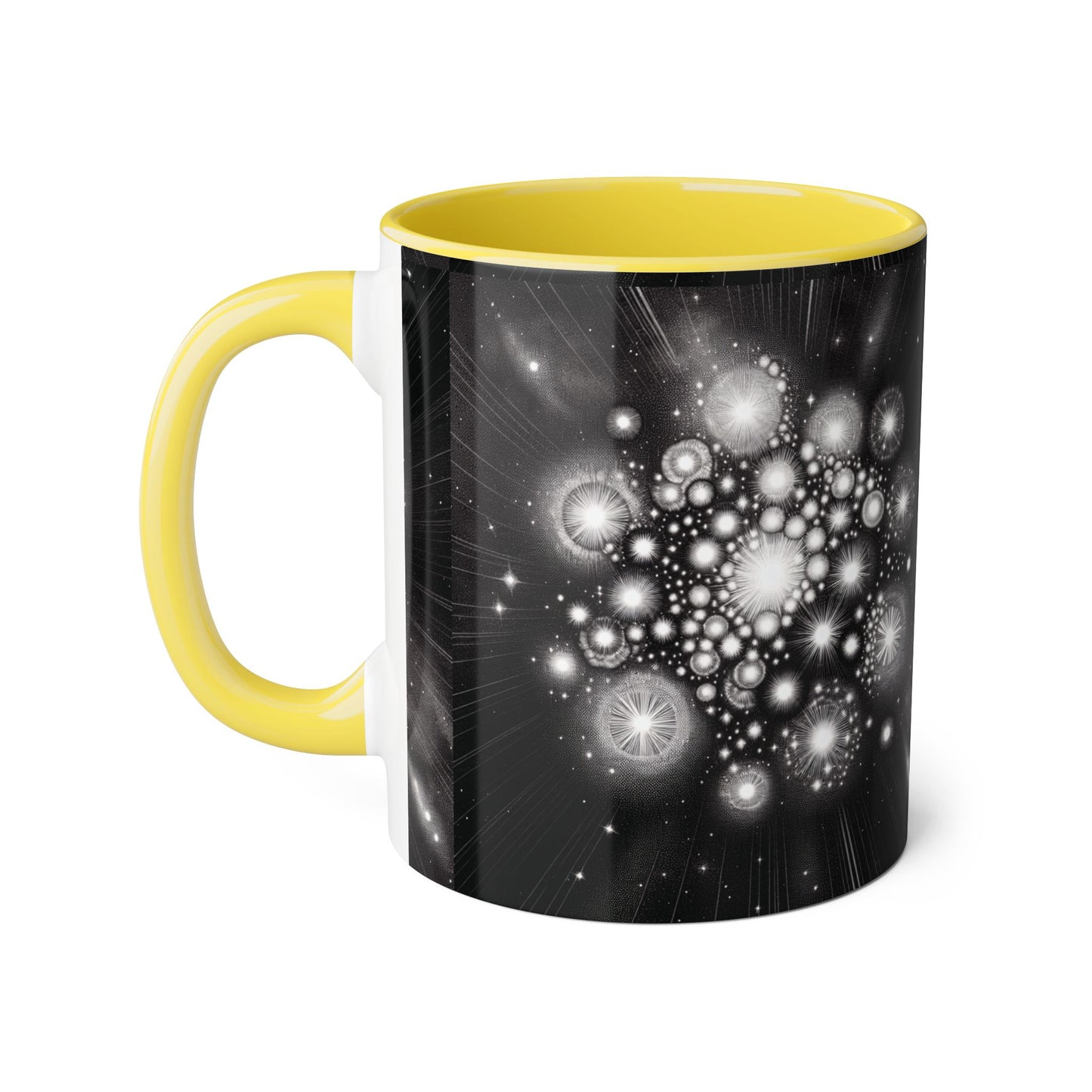 Star Cluster Accent Mug, Celestial Coffee Cup, Galaxy Tea Mug, Space Lover Gift, Astronomy Kitchen Decor, Unique Cosmic Drinkware