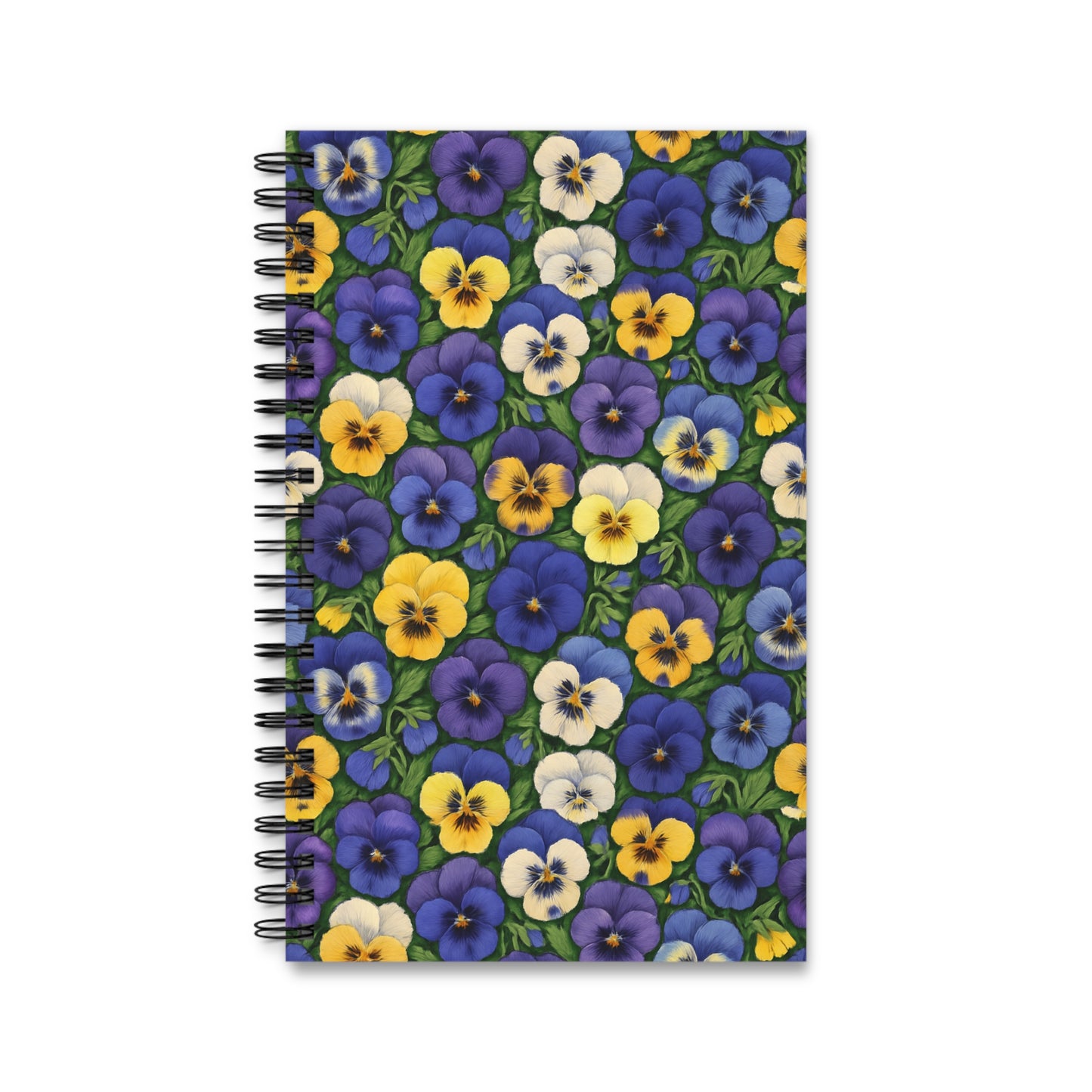 Spiral Journal - Pansy Pattern