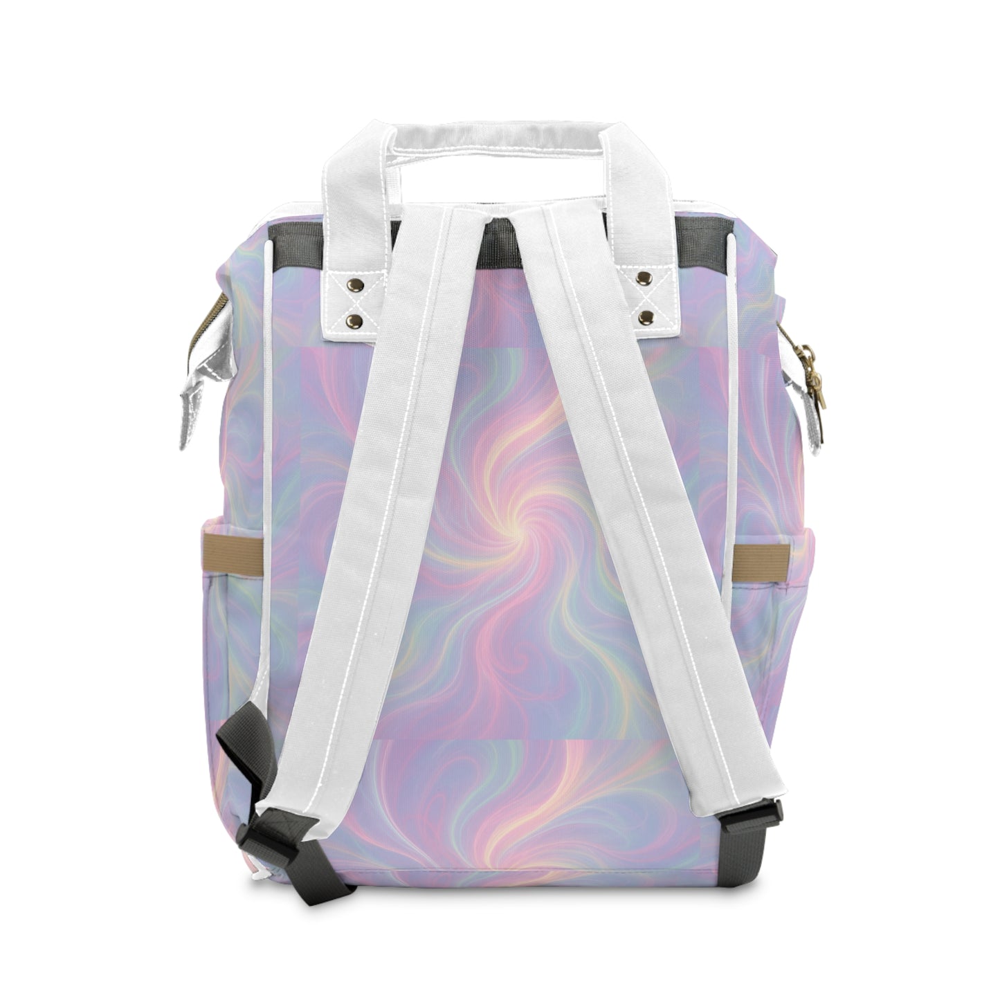Diaper Backpack, Mystical Energy Waves Design, Diaper Bag, Baby Shower Gift, Travel Organizer, Mom Essential, Backpack with Unique Print