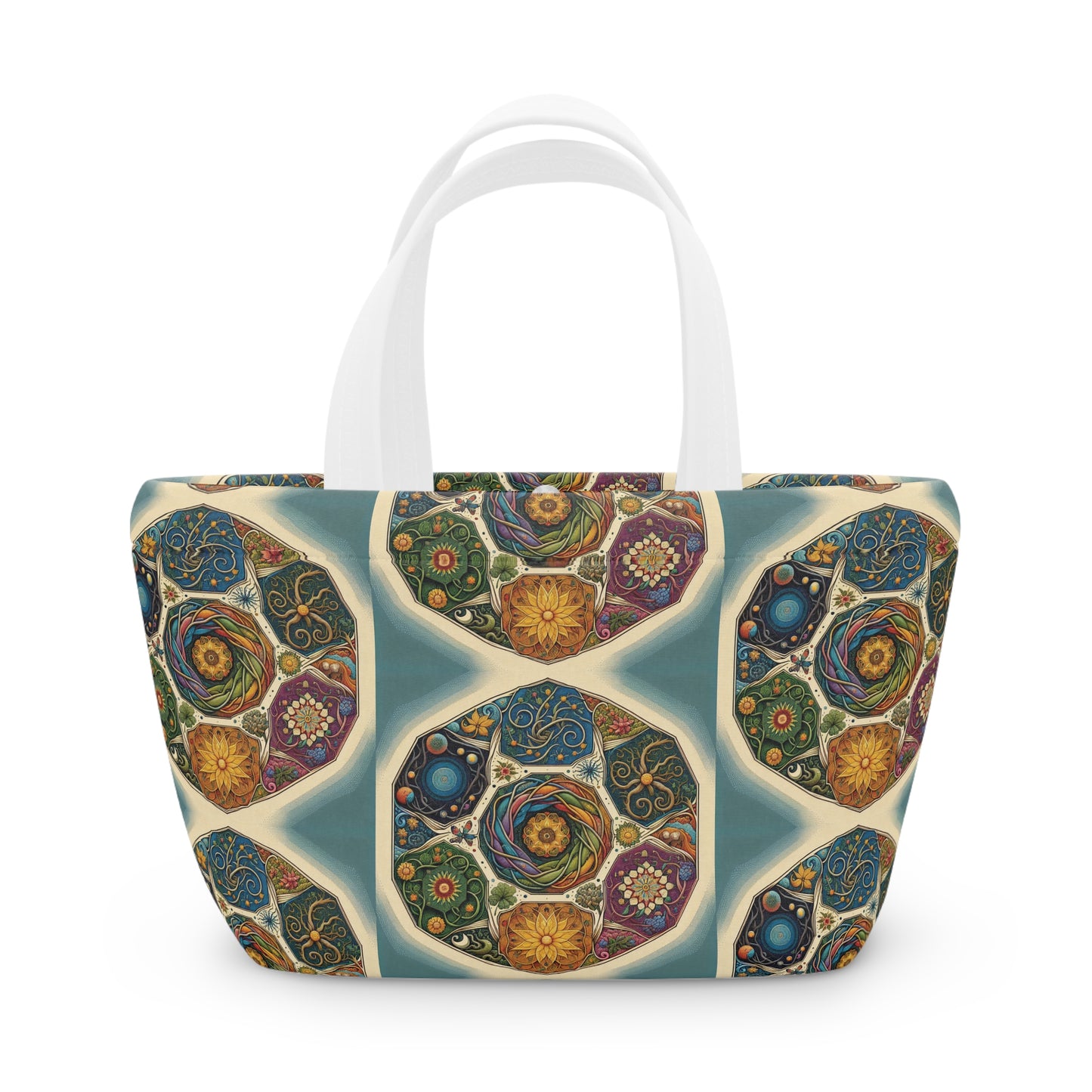 Floral Lunch Bag - Stylish Insulated Tote for Work & Picnics