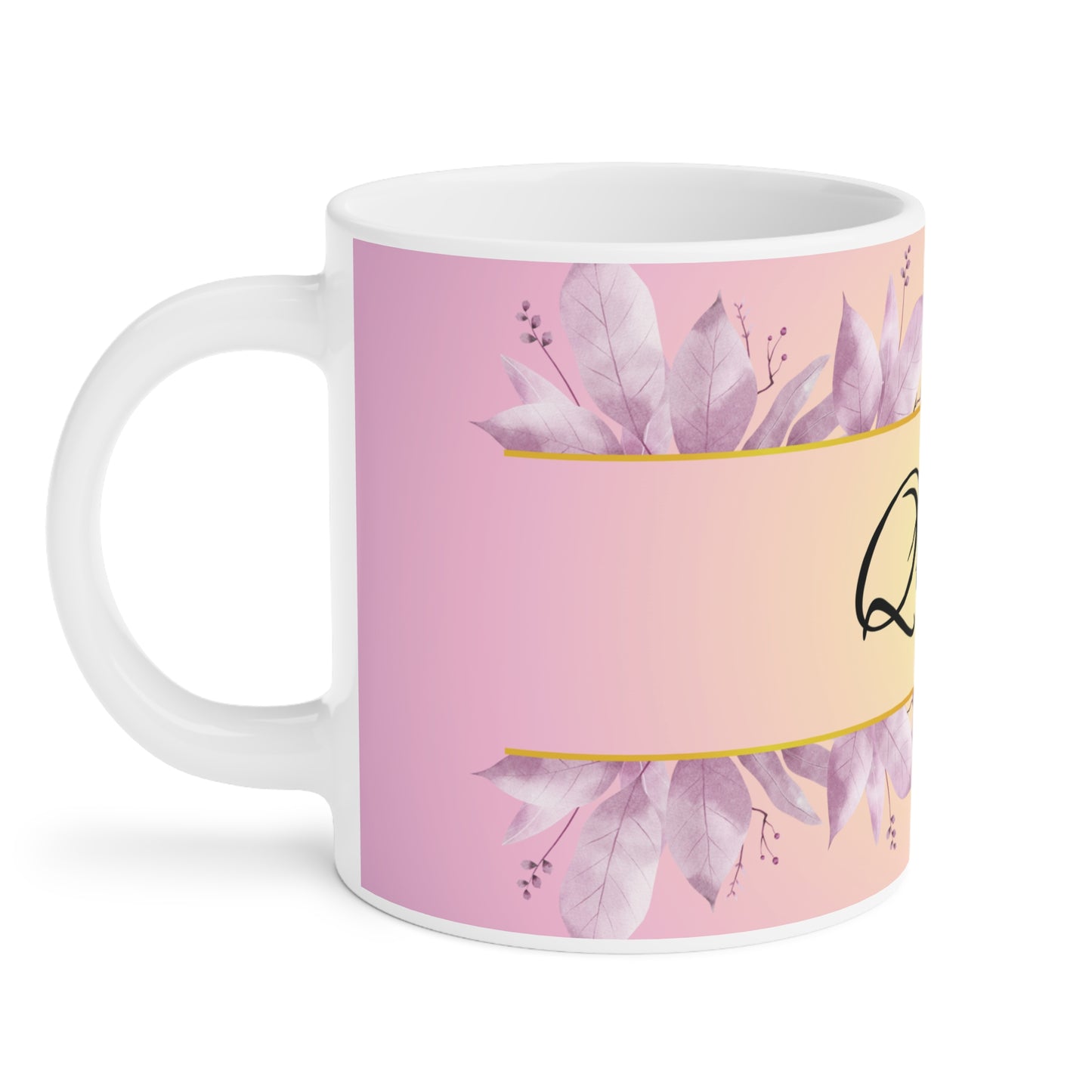 Queen Ceramic Mug - Crown Design, Coffee Cup, Tea Mug, Gift for Her, Feminine Mug, Birthday Present