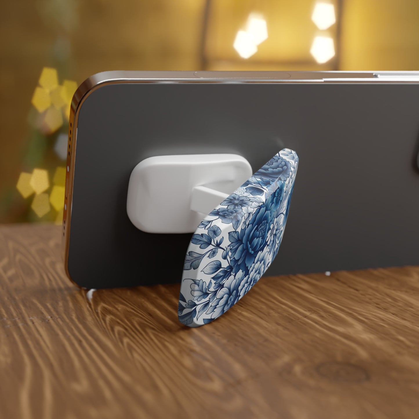 Phone Grip - Blue Floral Design
