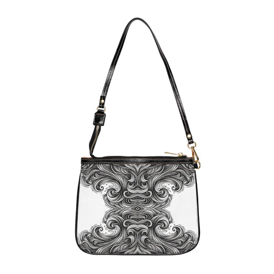 Monochrome Waves Small Shoulder Bag