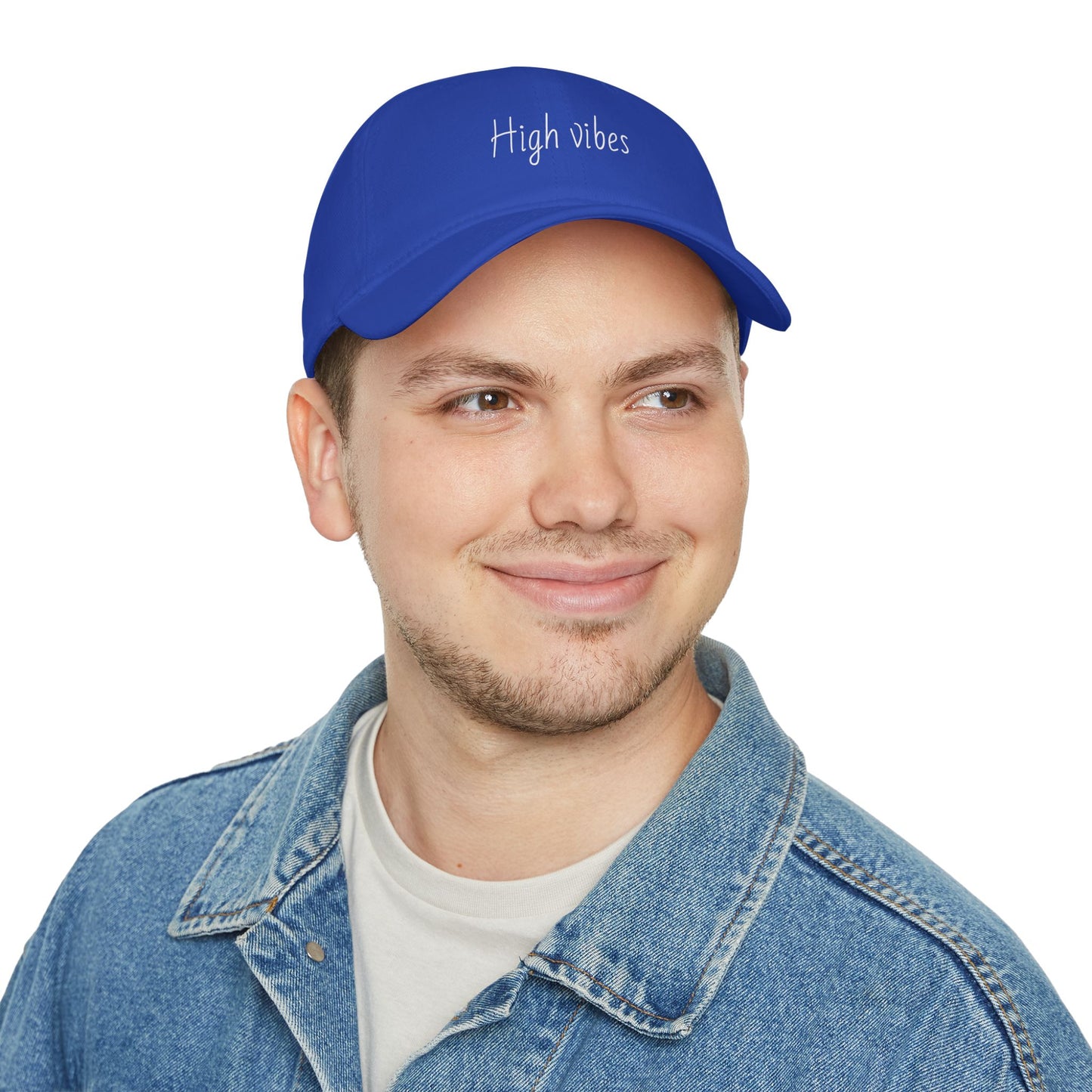 High Vibes Baseball Cap - Trendy Low Profile Hat for Summer Fun, Outdoor Activities, Gift for Friends, Adjustable Cap