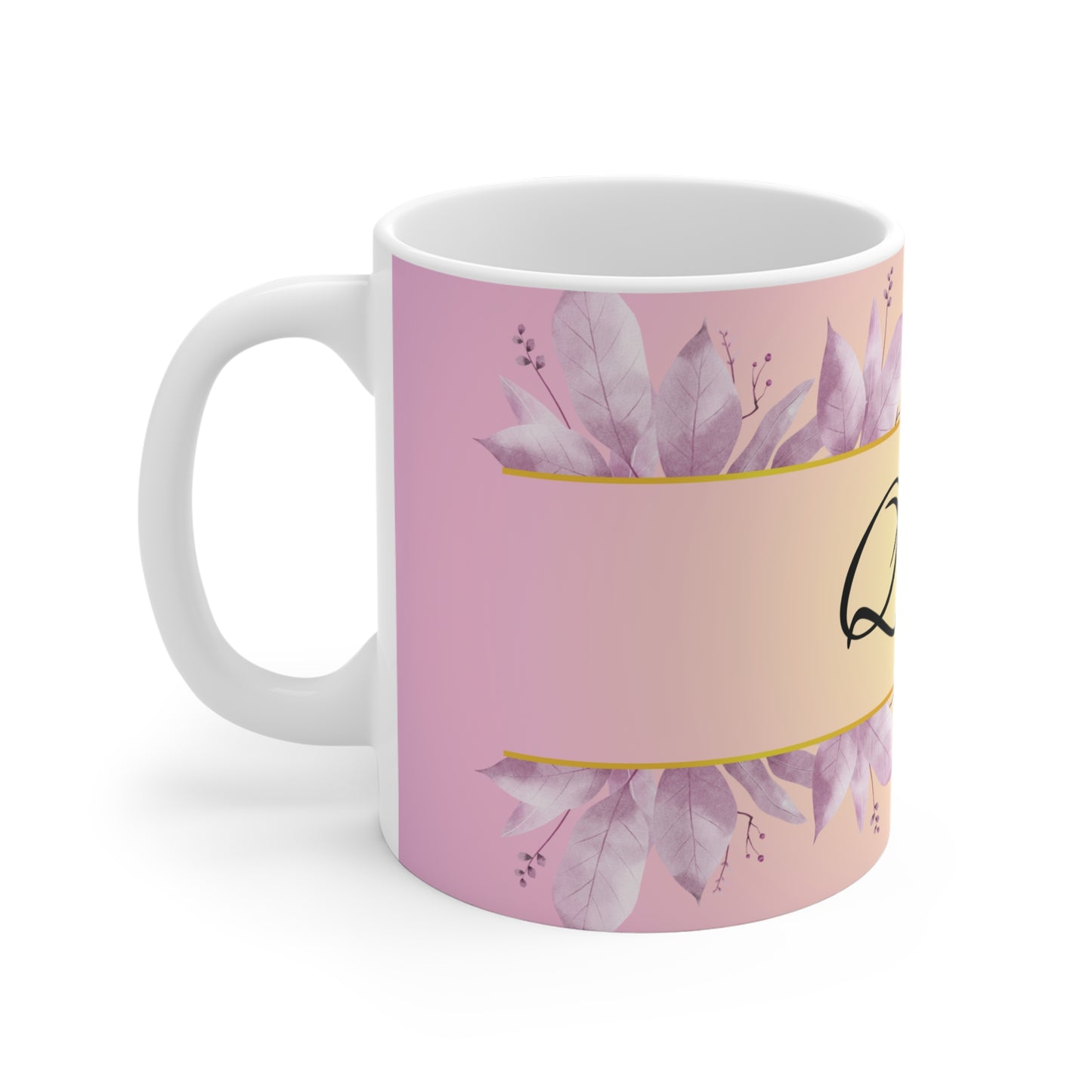 Queen Ceramic Mug - Crown Design, Coffee Cup, Tea Mug, Gift for Her, Feminine Mug, Birthday Present