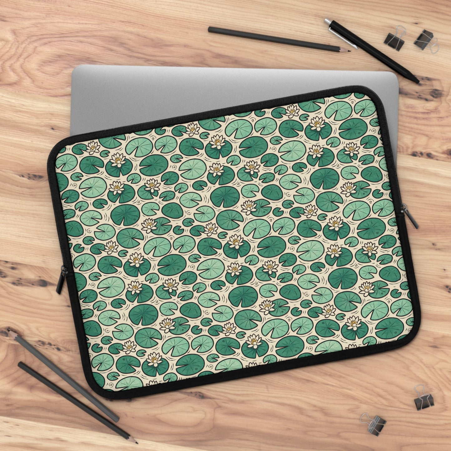 Laptop Sleeve: Lily Pad Design