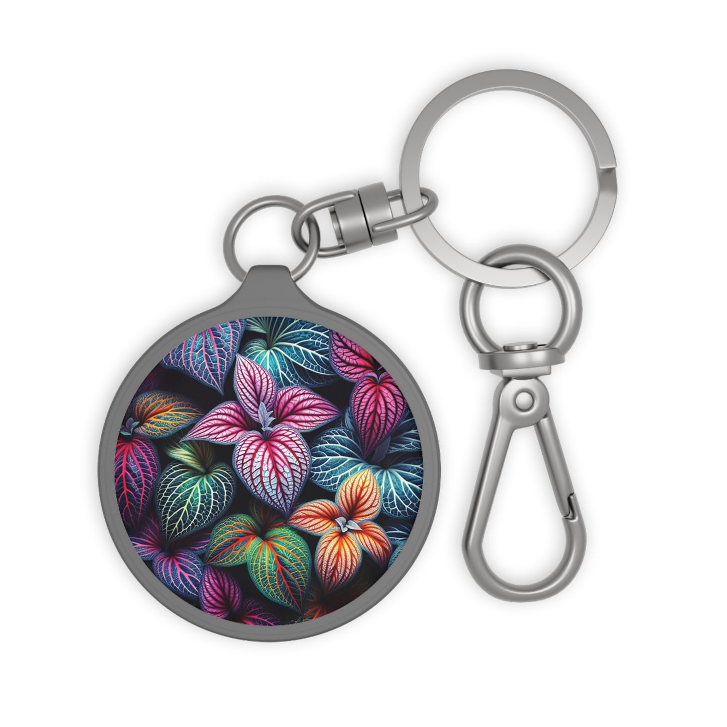 Keyring Tag - Vibrant Tropical Design