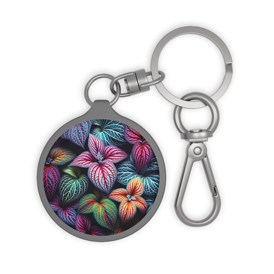 Keyring Tag - Vibrant Tropical Design