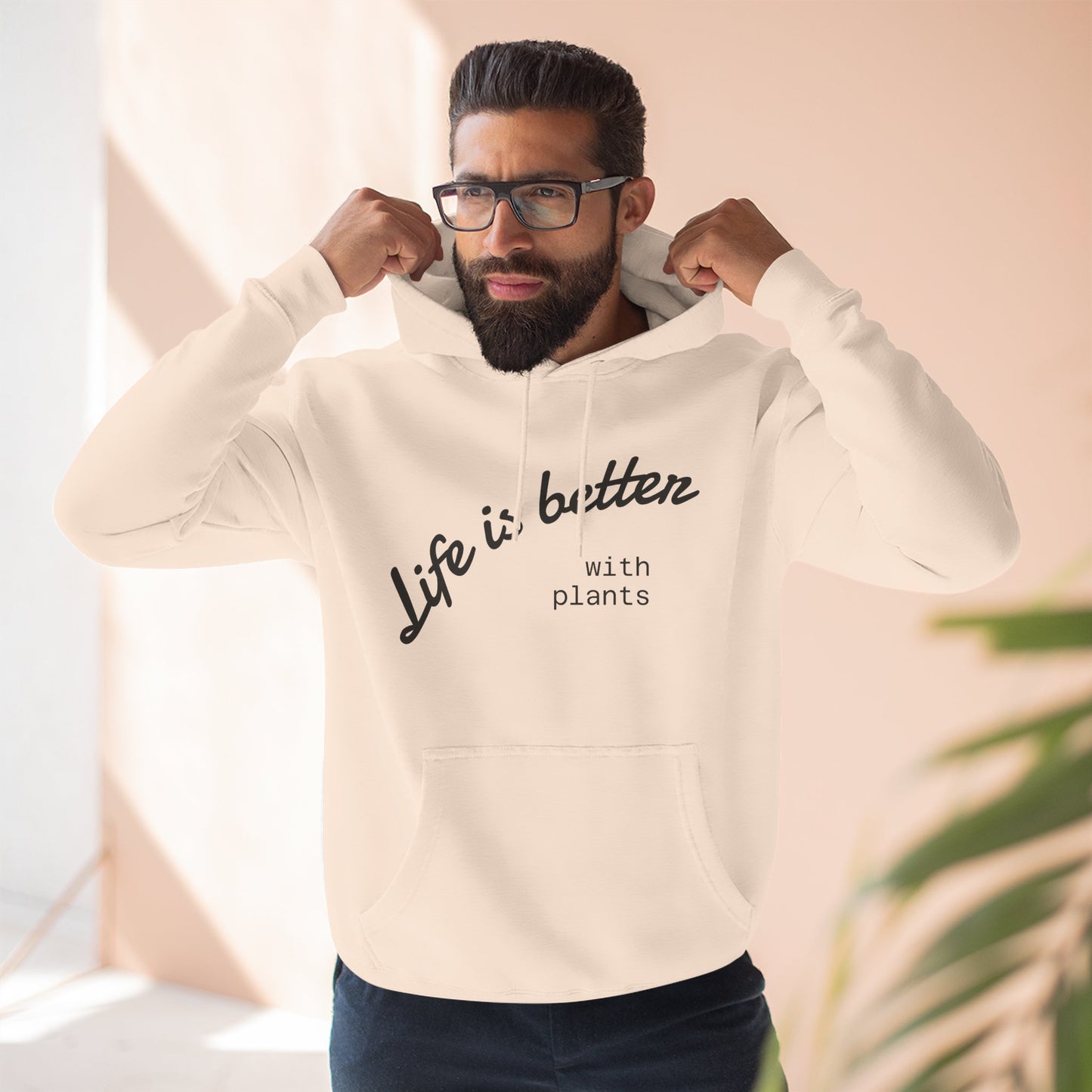 Life is Better with Plants Fleece Hoodie