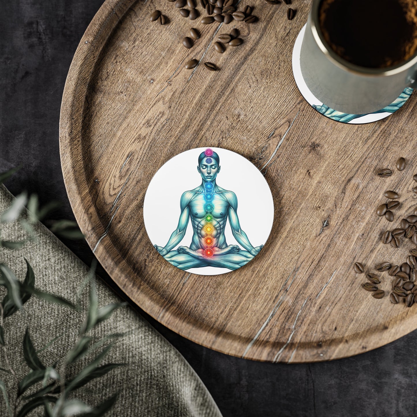 Coasters - Chakra Meditation Design