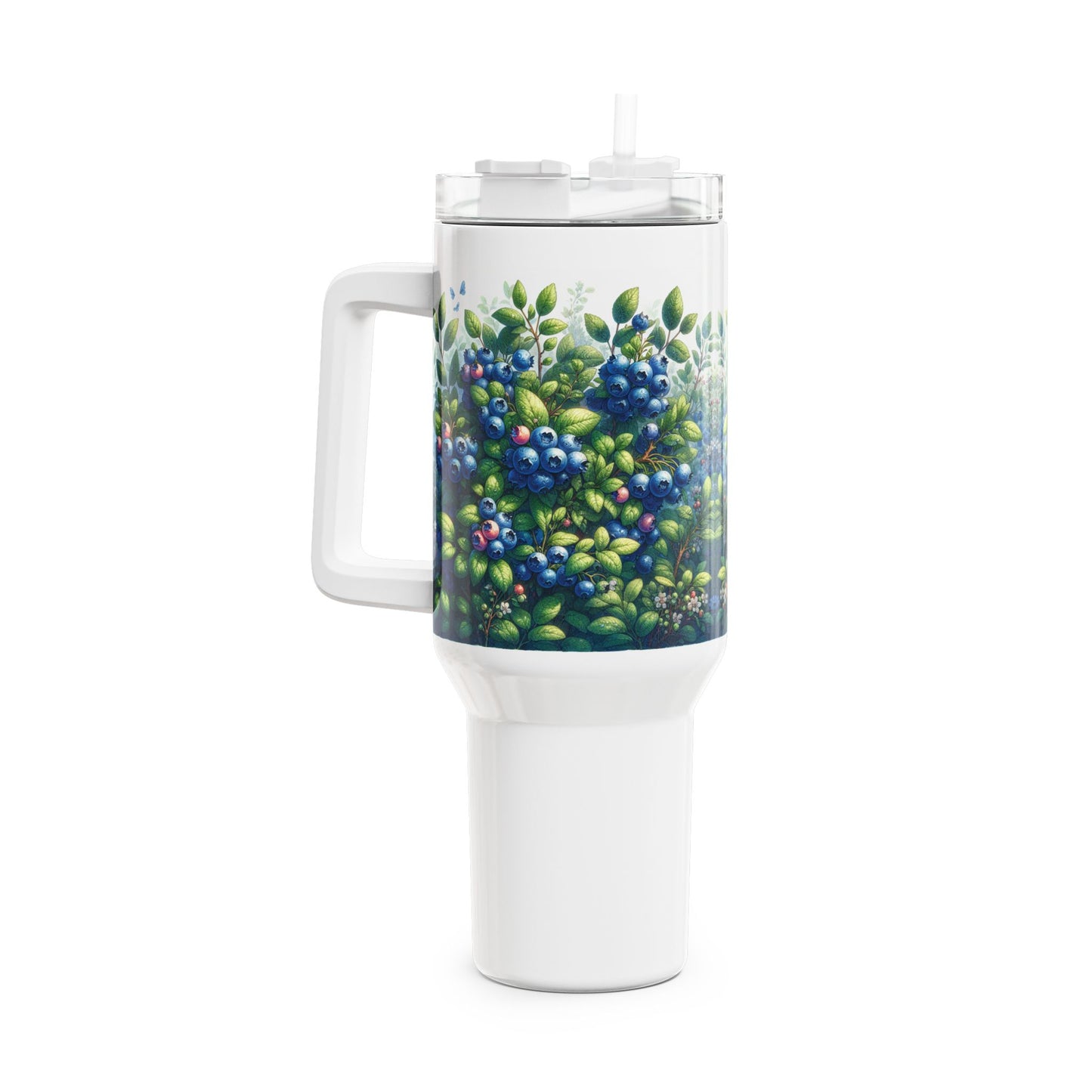 40oz Tumbler - Blueberries Design