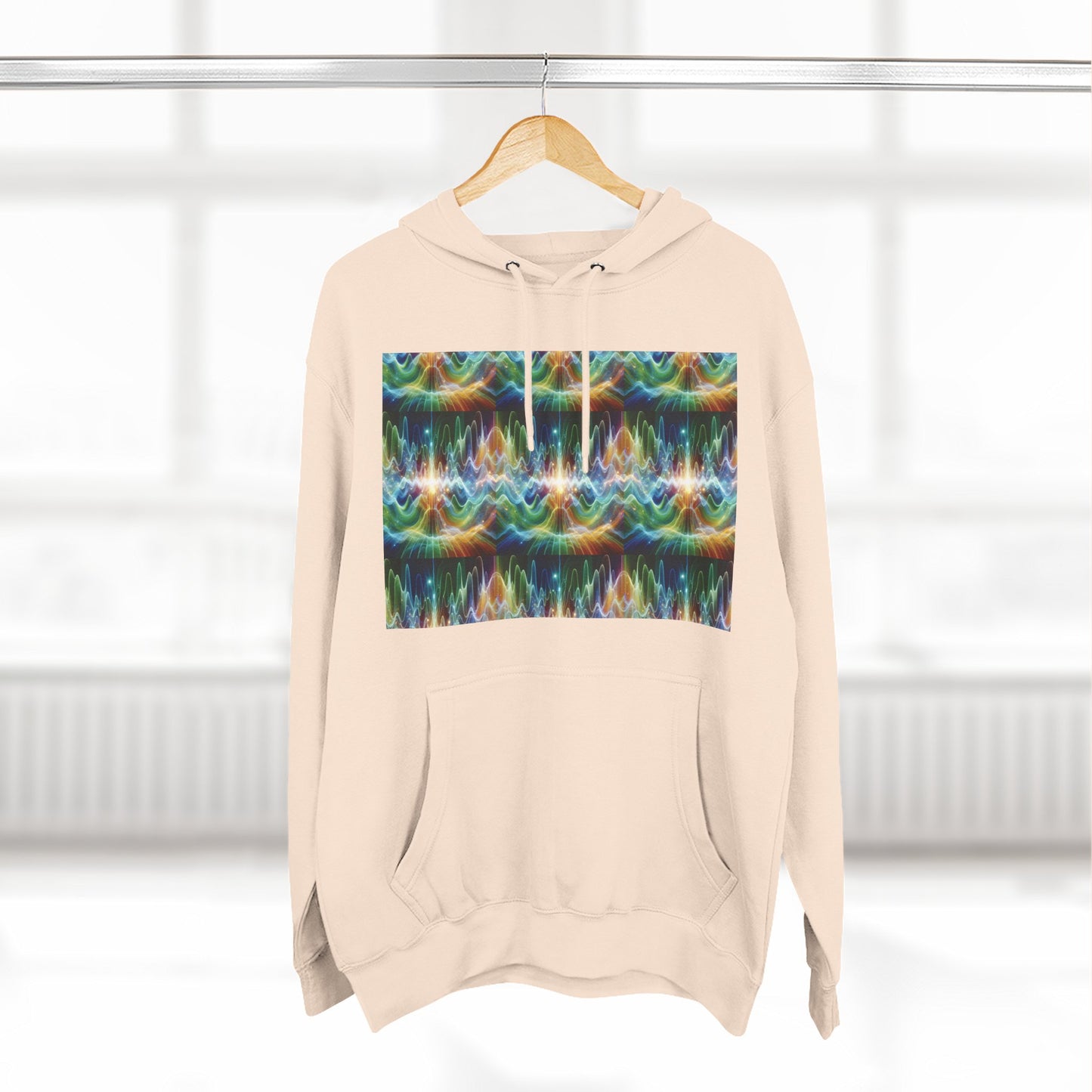 Fleece Hoodie - Frequency Waves Design
