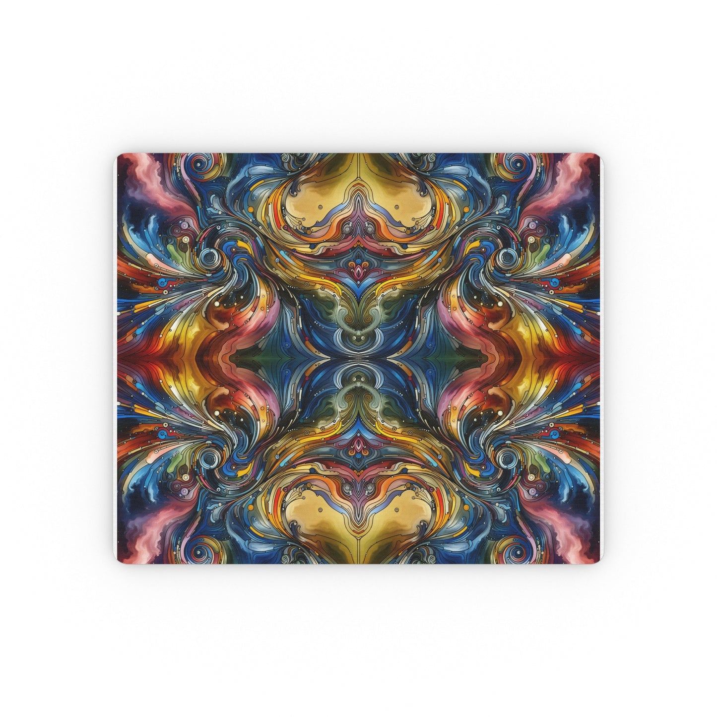 Mouse Pad - Watercolor Energy Waves Design