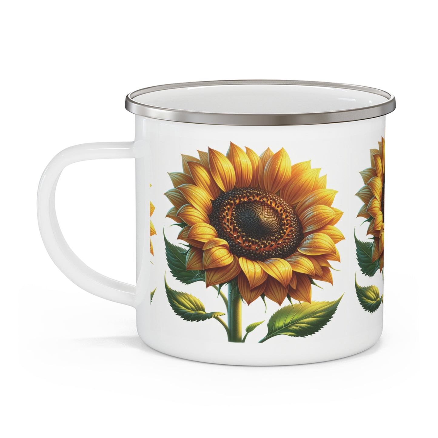 Camping Mug - Sunflowers Design