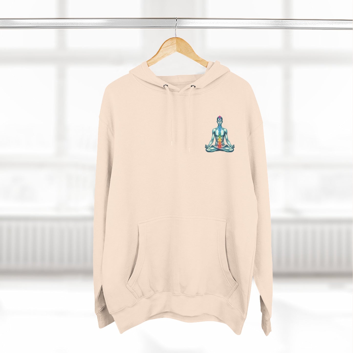 Fleece Hoodie - Chakra Meditation Design