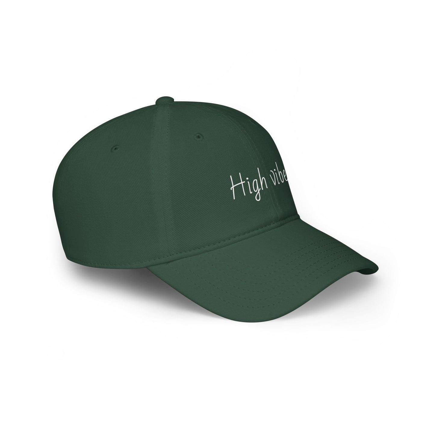 High Vibes Baseball Cap - Trendy Low Profile Hat for Summer Fun, Outdoor Activities, Gift for Friends, Adjustable Cap
