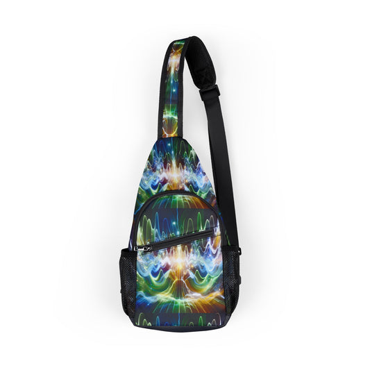 Frequency Waves Design Chest Bag