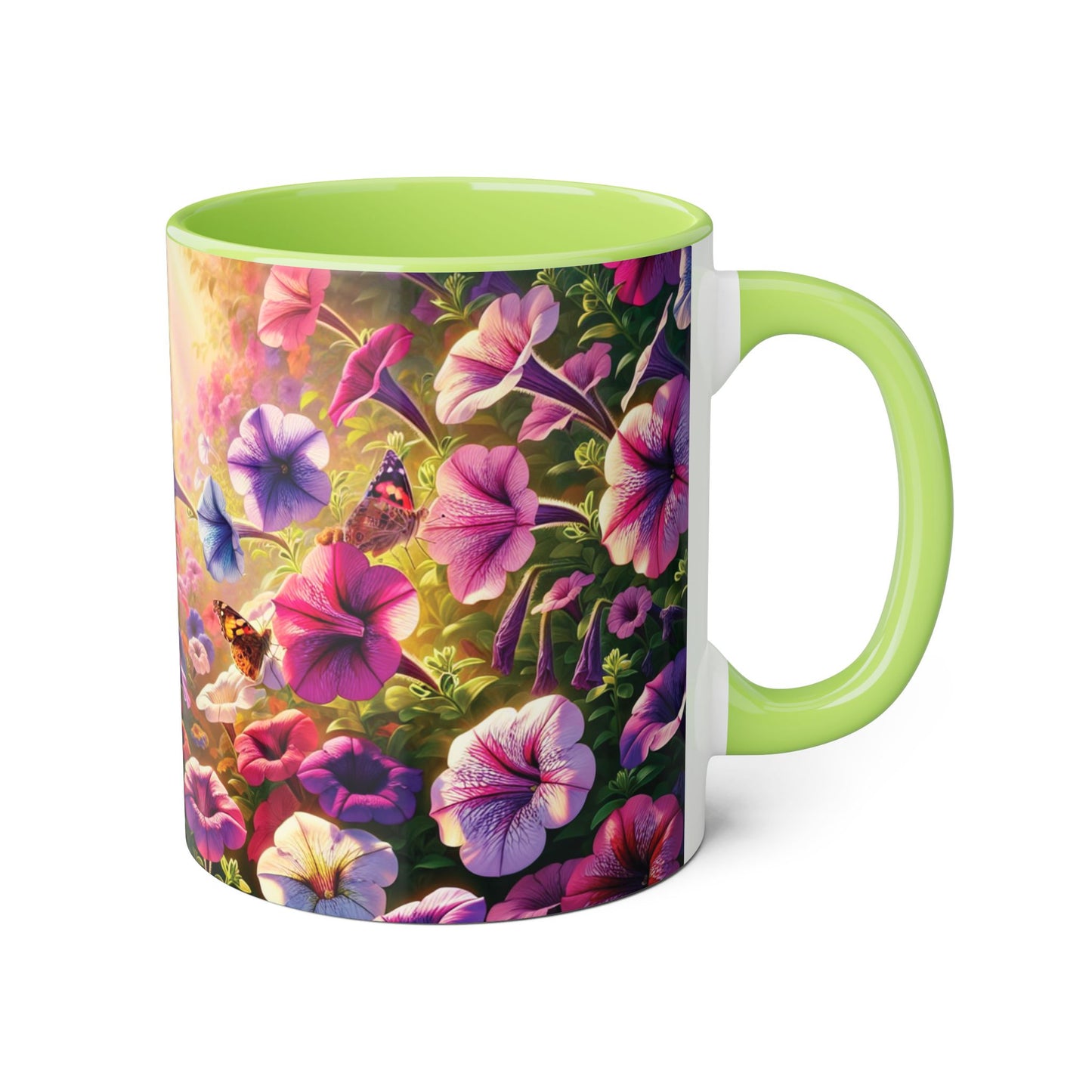 Colorful Floral Accent Mug - Perfect for Garden Lovers, Mother's Day, Birthdays, Coffee & Tea Enthusiasts, Unique Gift Idea