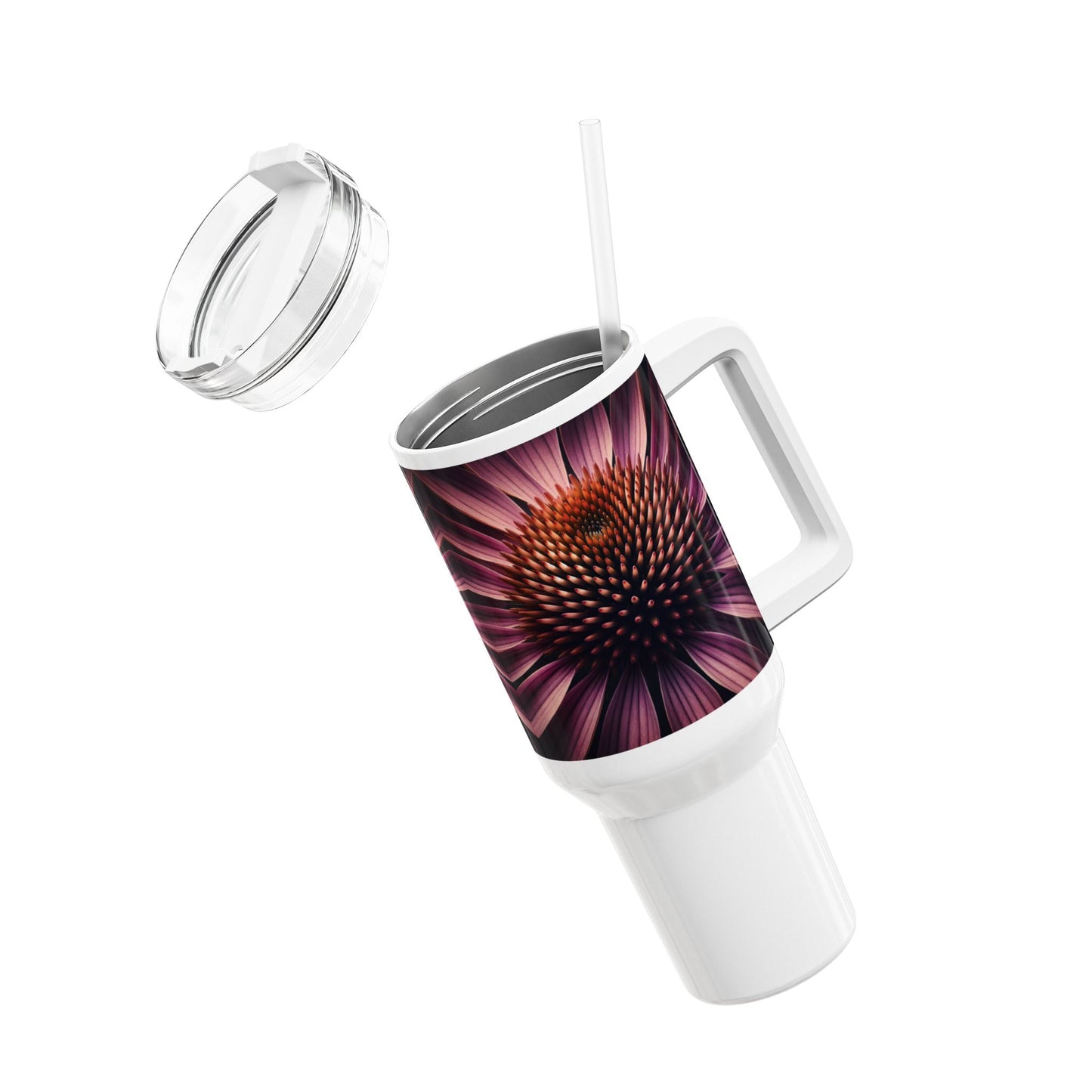 40oz Tumbler - Coneflower Bloom Design