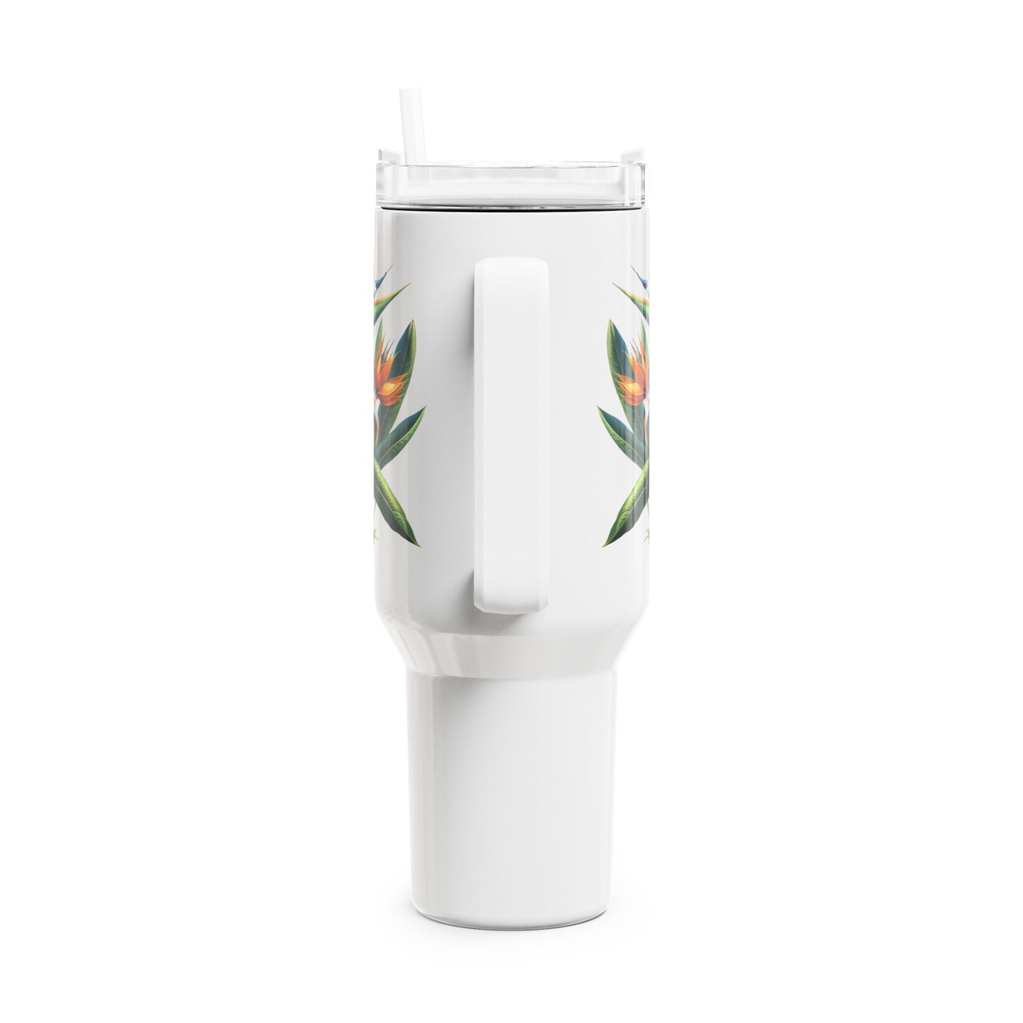 Bird of Paradise Plant Tumbler, 40oz - Tropical Paradise Floral Drinking Cup, Botanical Gift, Plant Lover Mug, Nature Inspired Water Bottle