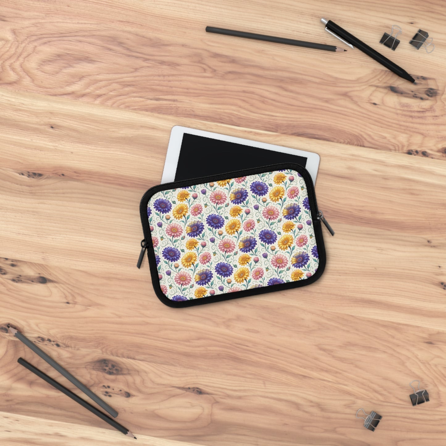 Laptop Sleeve: Floral Gerbera Print
