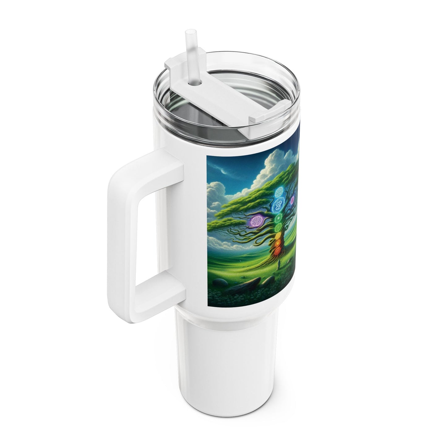 40oz Tumbler - Chakra Tree Design
