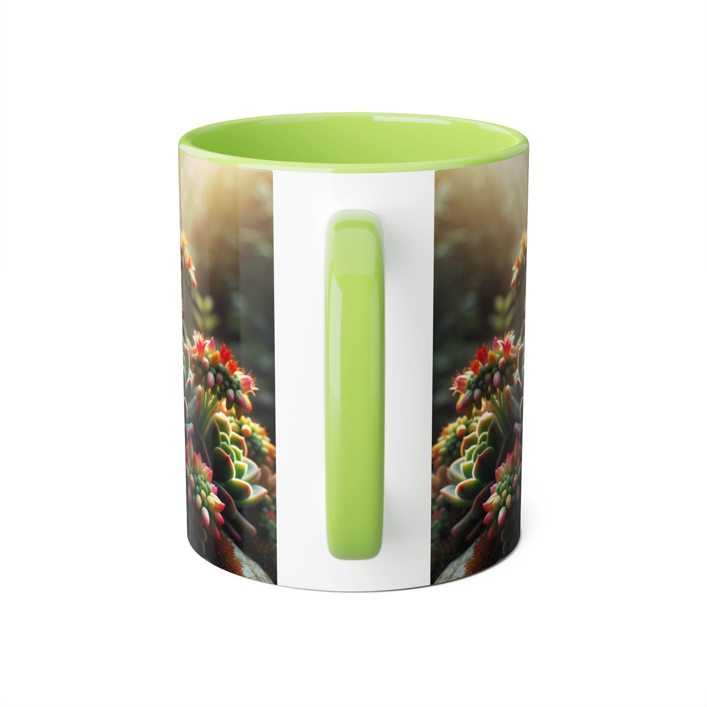 Succulent Mug, Echeveria Plant Coffee Cup, Gardening Gift, Botanical Tea Mug, Plant Lover Present, Cactus Ceramic Mug