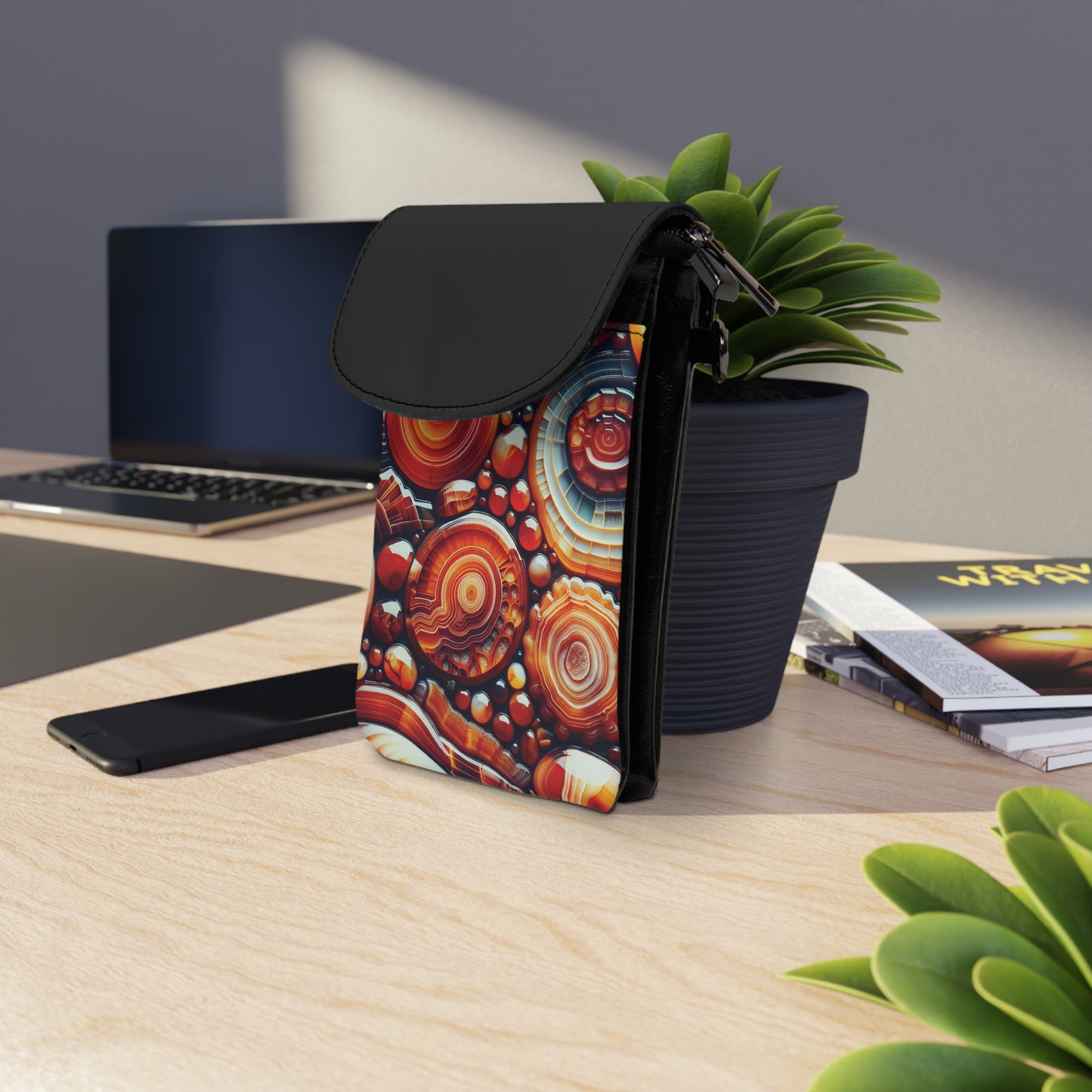 Phone Wallet - Carnelian Pattern