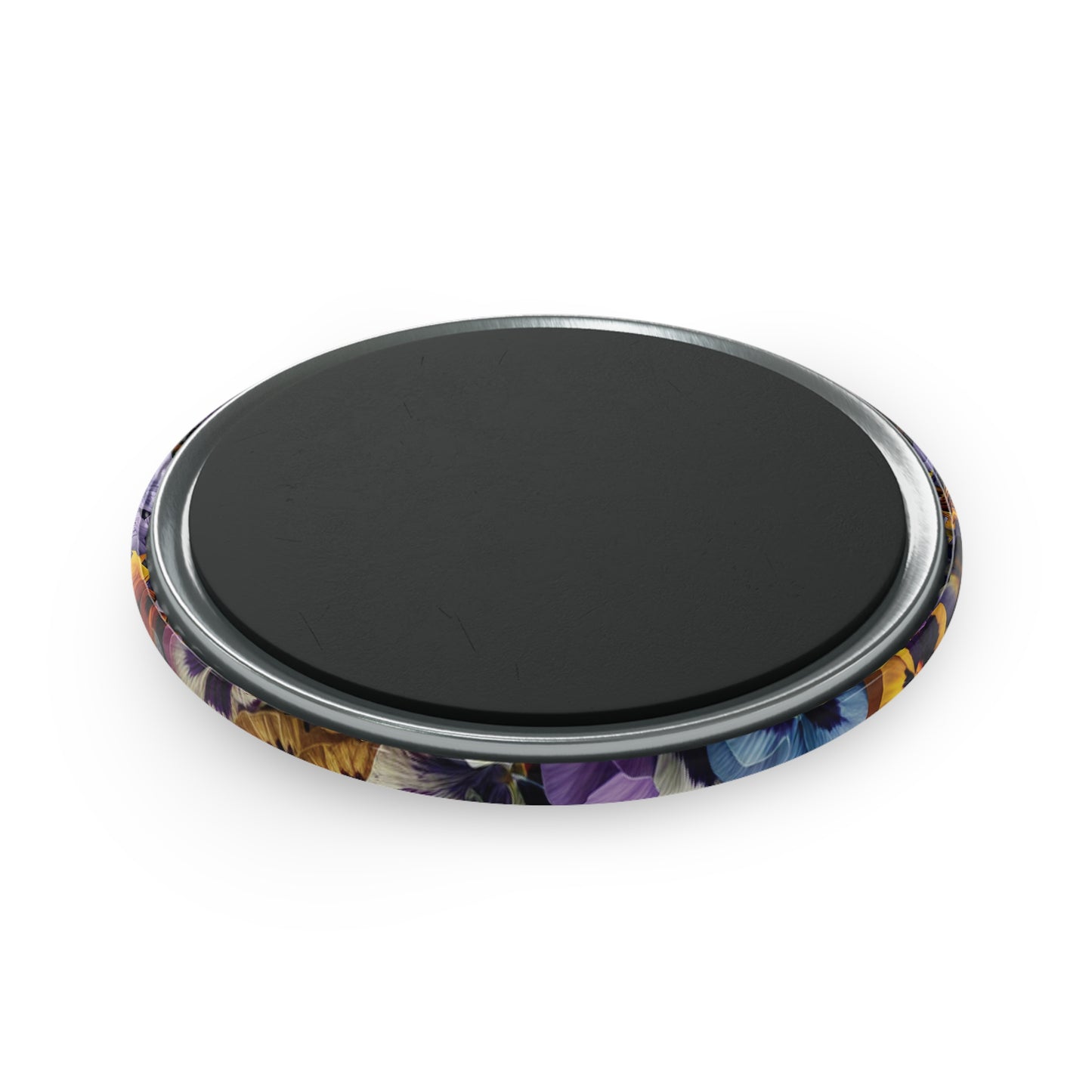 Pansy Floral Button Magnet Set | 1 & 10 pcs for Home Decor & Gifts