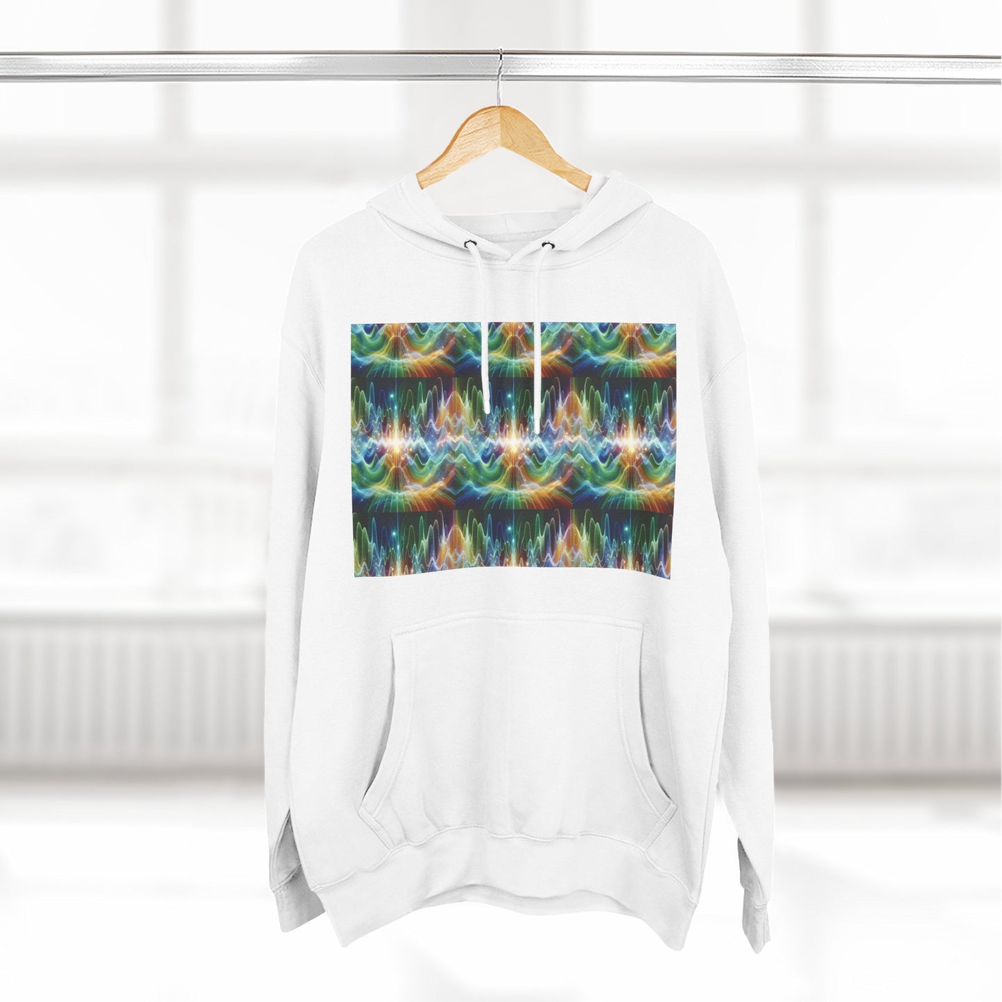 Fleece Hoodie - Frequency Waves Design
