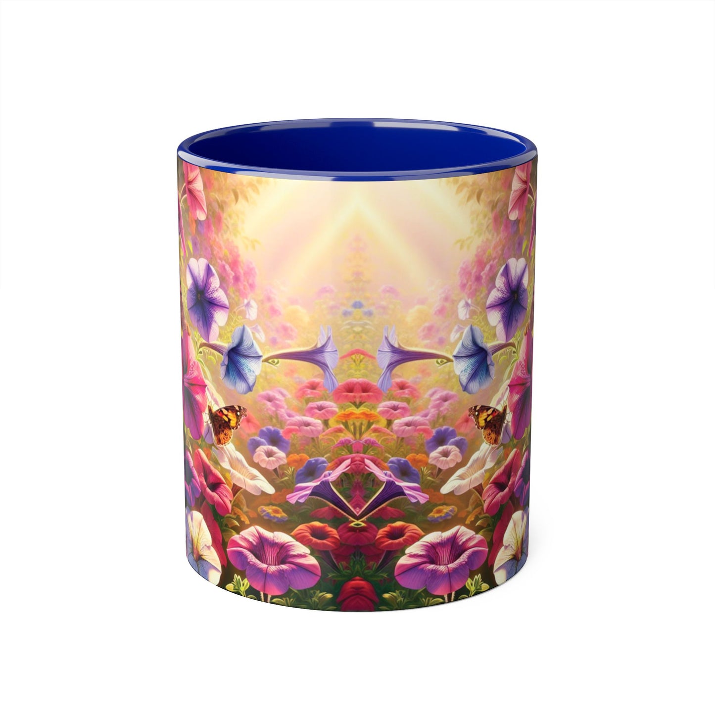 Colorful Floral Accent Mug - Perfect for Garden Lovers, Mother's Day, Birthdays, Coffee & Tea Enthusiasts, Unique Gift Idea