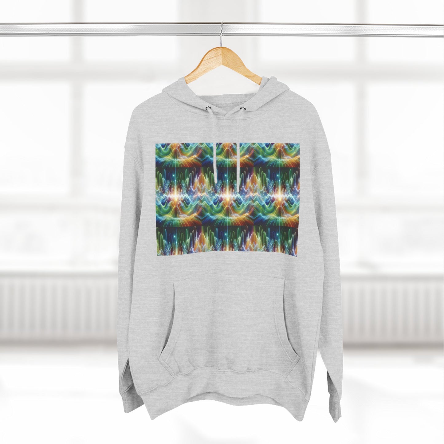 Fleece Hoodie - Frequency Waves Design