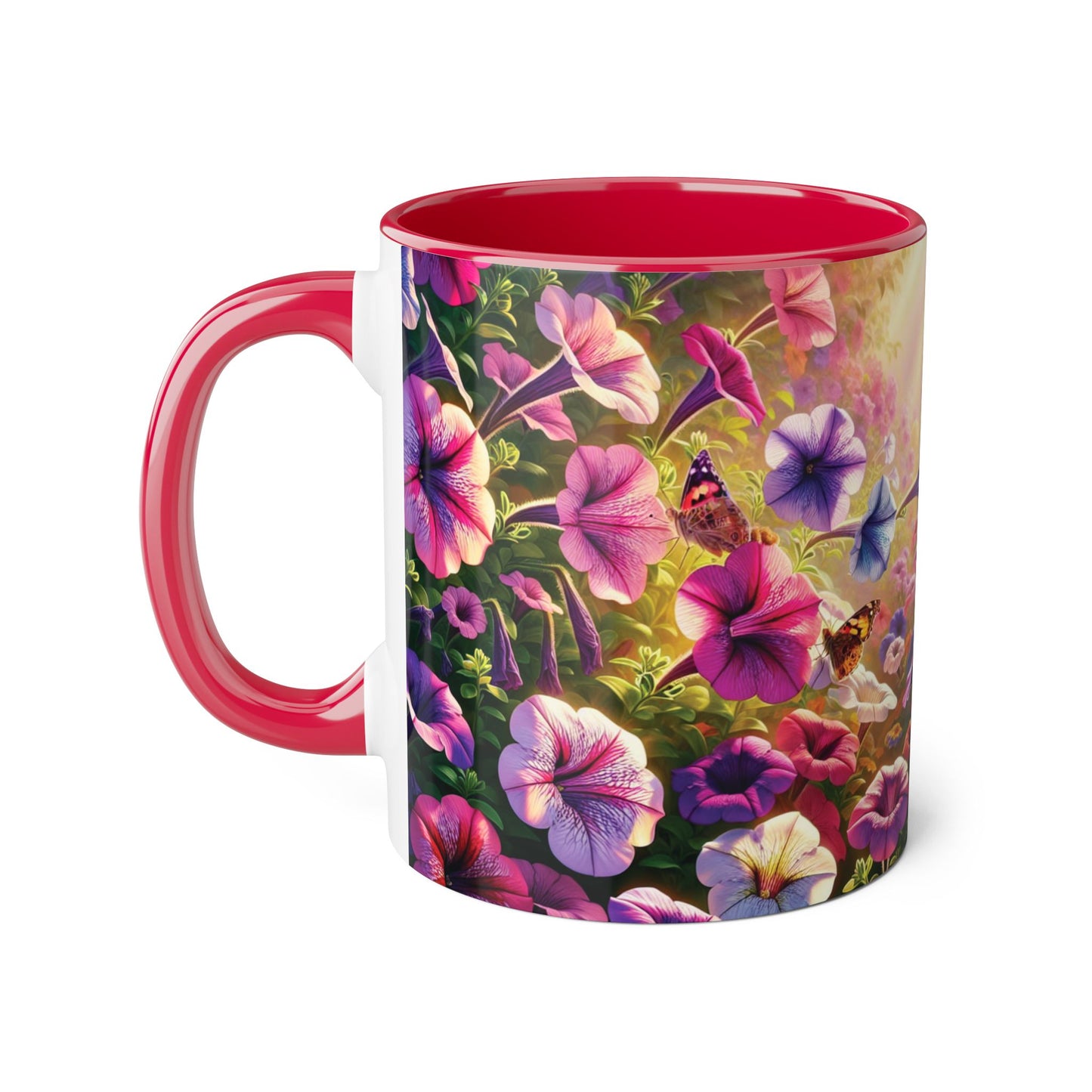 Colorful Floral Accent Mug - Perfect for Garden Lovers, Mother's Day, Birthdays, Coffee & Tea Enthusiasts, Unique Gift Idea