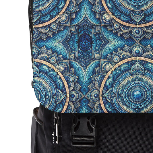 Throat Chakra Design Shoulder Backpack