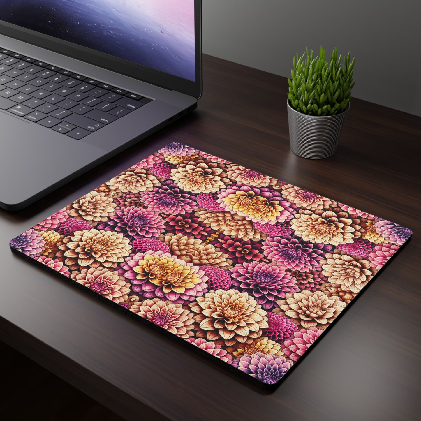 Mouse Pad - Dahlia Bloom Design