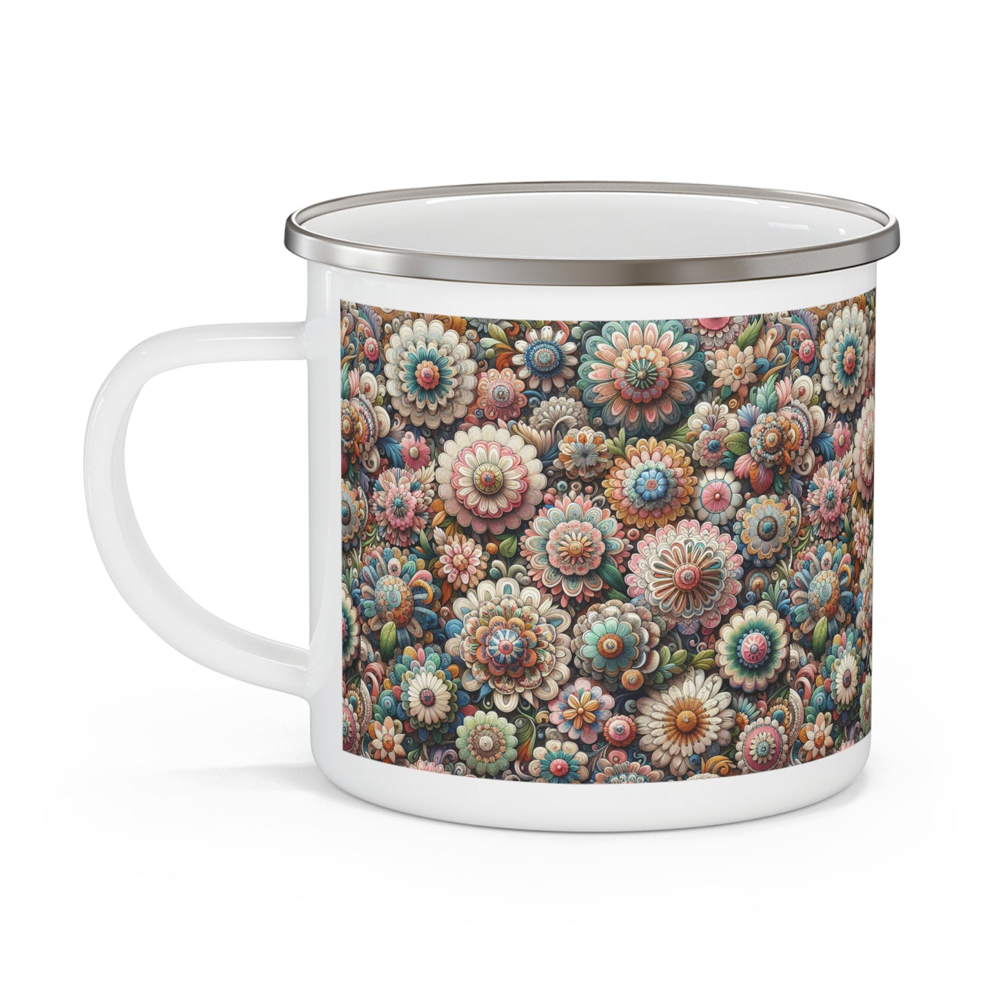 Camping Mug - Cute Pink Floral