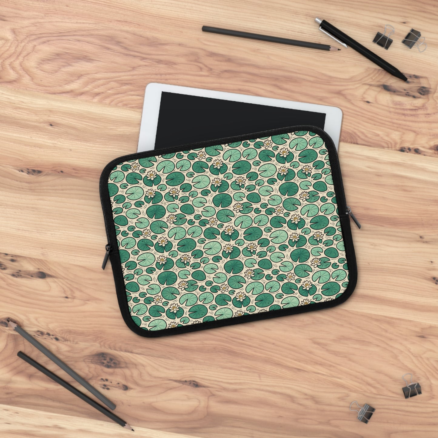 Laptop Sleeve: Lily Pad Design