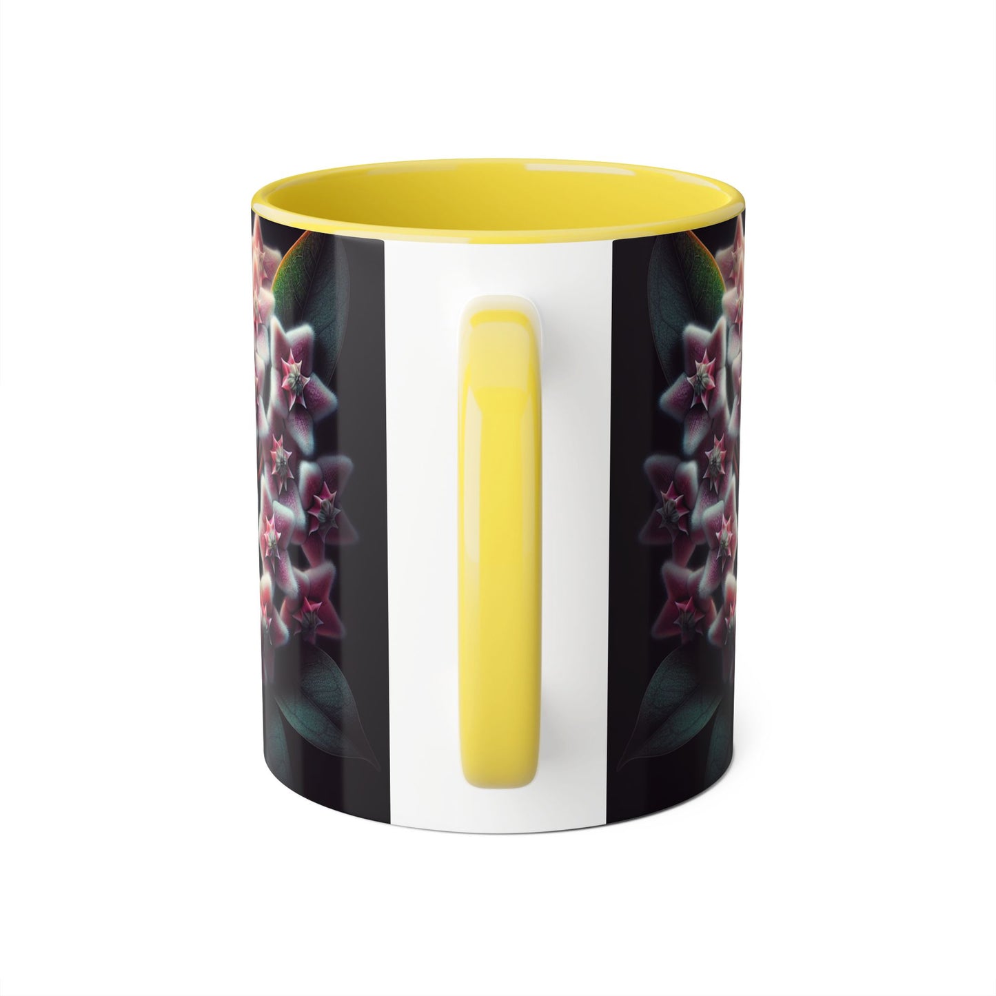 Hoya Bloom Accent Mug, Botanical Coffee Cup, Floral Tea Mug, Plant Lover Gift, Gardening Mug, Nature Inspired Mug