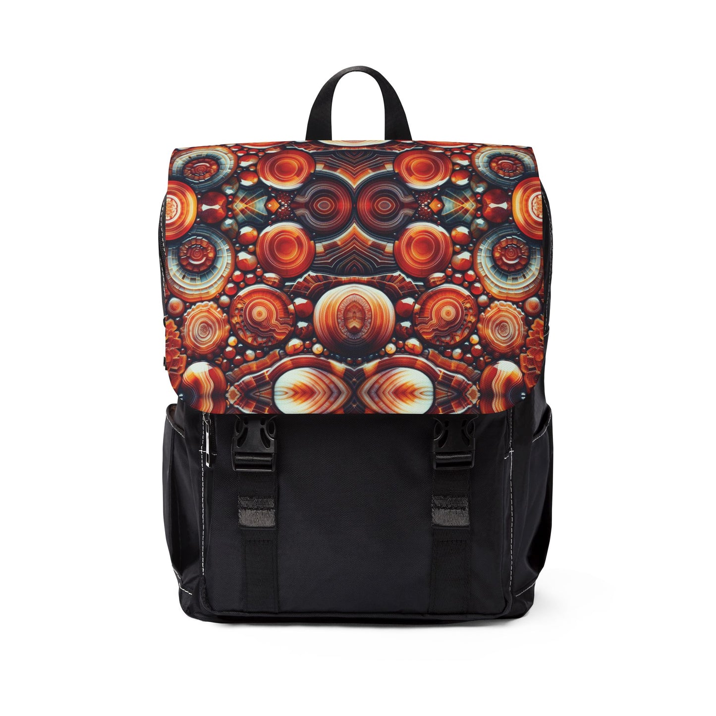 Carnelian Pattern Shoulder Backpack