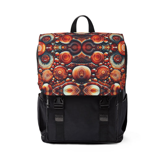 Carnelian Pattern Shoulder Backpack