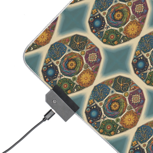 LED Gaming Mouse Pad - Spiritual Design
