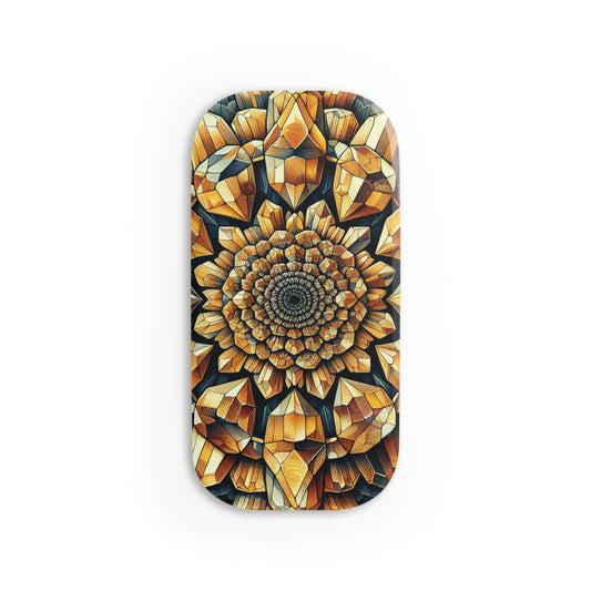 Phone Grip - Citrine Geometric Design