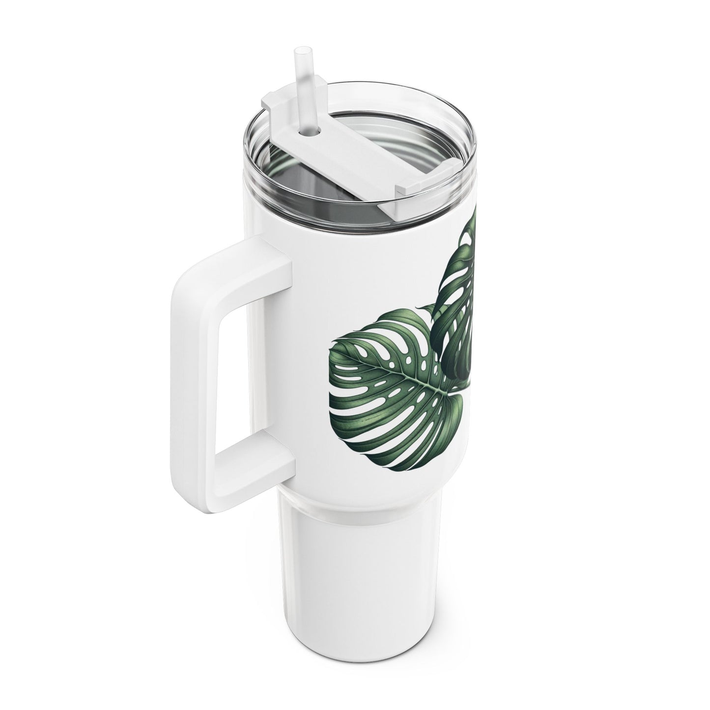 40oz Tumbler - Monstera Leaf Design