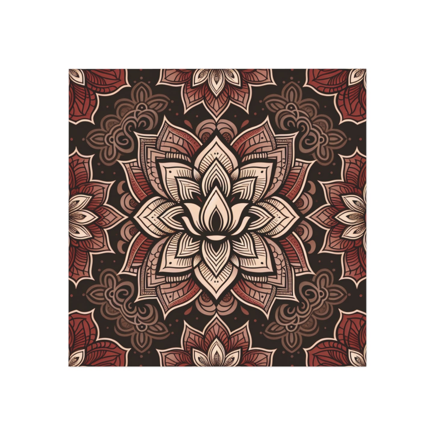 Square Magnet - Root Chakra Design