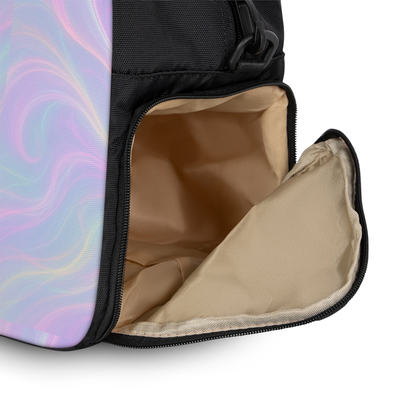 Vibrant Fitness Handbag - Gym Bag, Workout Tote, Travel Purse, Pastel Swirl Design, Yoga Accessories