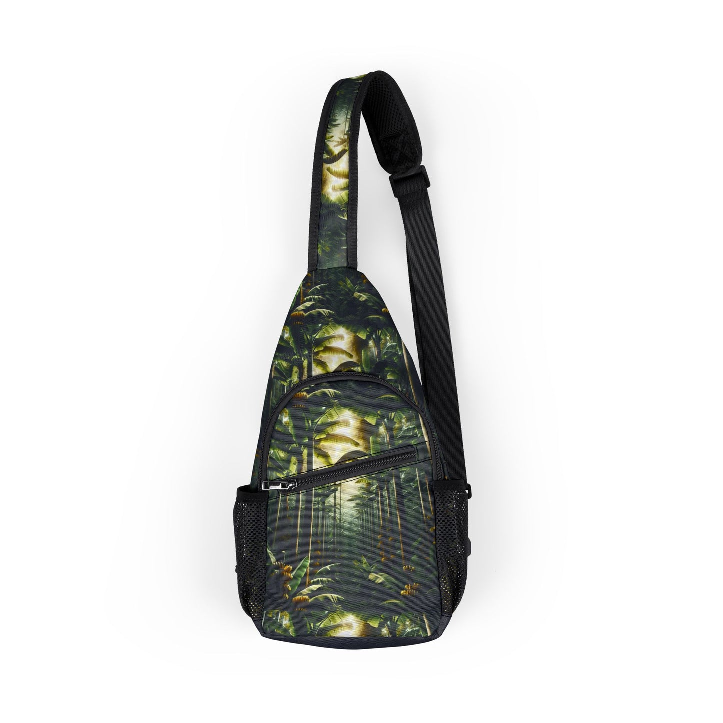 Banana Tree Chest Bag, Crossbody Bag, Beach Vibes Shoulder Bag, Nature Lover Chest Bag, Summer Vacation Sling Bag, Botanical